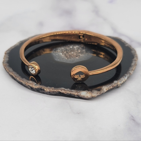 kate spade Jewelry - Kate Spade Spot the Spade Hinged Cuff Bracelet
